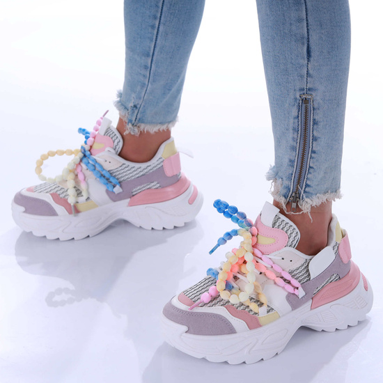 Kolorowe buty sportowe Seastar na platformie /C5-1 17346 S589/