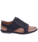 Czarno brązowe sznurowane półbuty /D7-1 14846 T219/