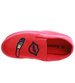 Dziewczęce wsuwane tenisówki czerwone z naszywkami /A4-3 15565 T195/