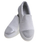 Wsuwane białe trampki dziewczęce slip on /B5-2 13683 T004/