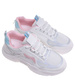 Sznurowane buty sportowe z pastelowymi wstawkami /D2-1 18831 T266/