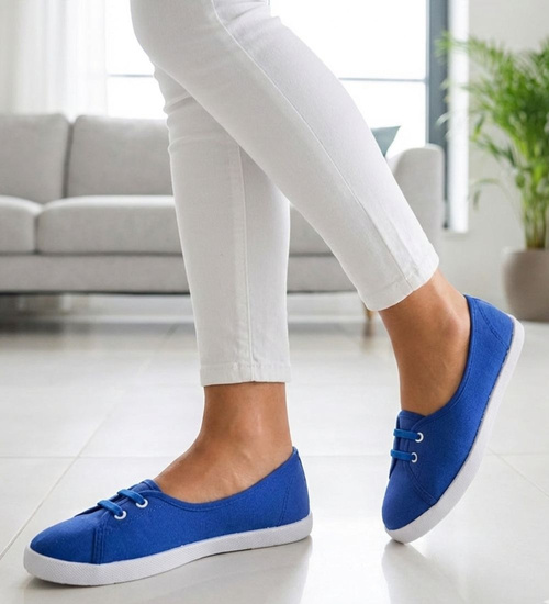 Wsuwane granatowe tenisówki /D7-2 11904 T192/