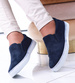 Wsuwane granatowe trampki slip on /D6-2 13610 S171/