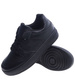 Czarne damskie trampki na niskiej platformie /F7-3 13618 T484/
