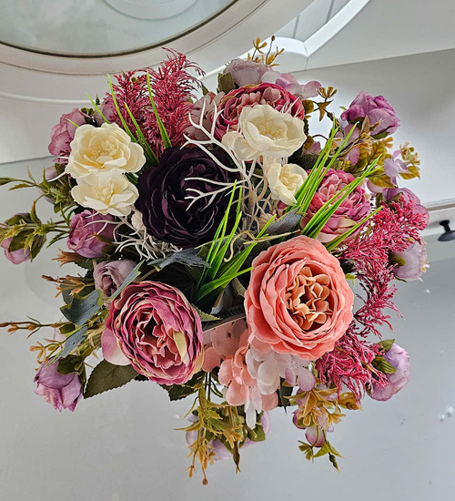 Flower box- kolorowe kwiaty na prezent /FL40 M30/