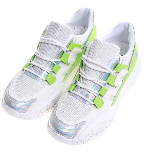 Damskie buty sportowe na platformie /D7-2 7960 S249/