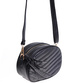 Czarna damska torebka listonoszka z frędzlami /H2-K4 TB515  M132/