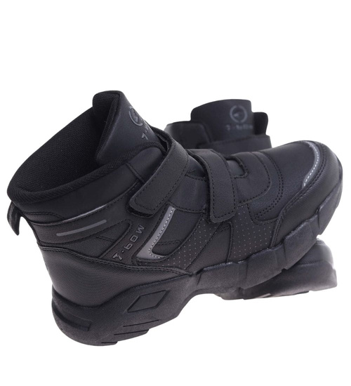 Ocieplane chłopięce półbuty na rzepy /D5-2 18464 T285/