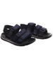 Granatowe chłopięce sandały na rzepy /C6-2 17893 T155/