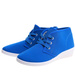 Sznurowane niebieskie trampki na niskim koturnie /C2-3 11145 S193/