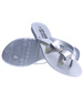 Plażowe srebrne klapki japonki /A9-3 14529 T089/