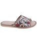 Kolorowe kapcie z tkaniny z kwiatowym wzorem /C1-1 18590 S174/