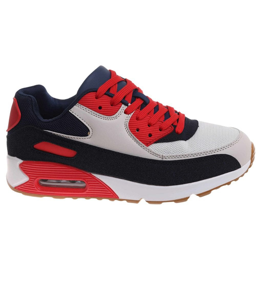 Sznurowane buty sportowe męskie /E7-3 17965 W388/