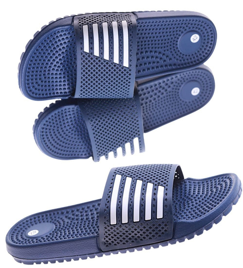 Wodoodporne klapki męskie fakirki Granatowe /F3-1 17460 T188/