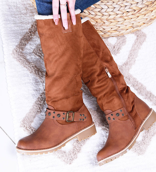 Ocieplane zimowe kozaki damskie Camel /A3-1 15270 T426/