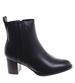 Czarne botki na niskim obcasie /G3-3 18403 W385/