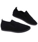Wsuwane czarne tenisówki slip on /A5-2 18676 T242/