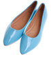 Niebieskie klasyczne baleriny damskie /G5-2 17745 W088/
