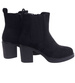 Czarne botki damskie na grubym obcasie /D6-1 18323 W385/