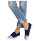 Wsuwane granatowe trampki dziewczęce slip on /D5-2 13683 T004/