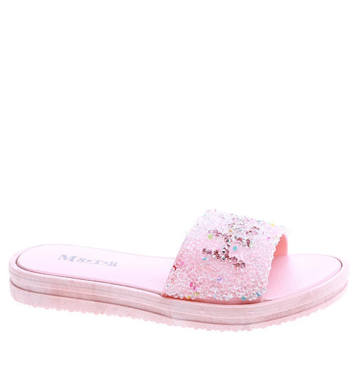 Różowe klapki dla dziewczynki /F7-1 13950 T190/