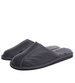 Skórzane kapcie męskie z wełną Szare /D8-1 18467 S197/