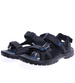Czarne chłopięce sandały na rzepy /A8-1 14429 S394/