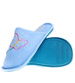 Pluszowe niebieskie kapcie damskie z haftem /C6-1 15948 S4-5/