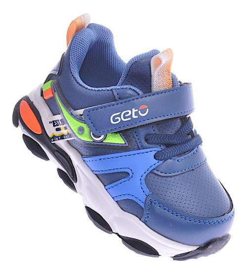 Granatowe chłopięce buty sportowe /G12-2 12453 T497/