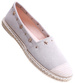 Szare balerinki espadryle /C7-2 15636 T196/