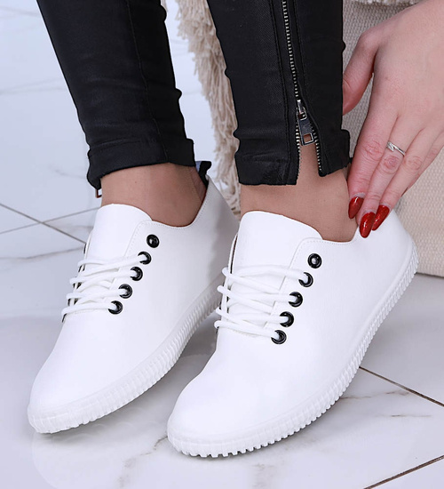 Białe tensiówki damskie /c7-3 14785 T274/