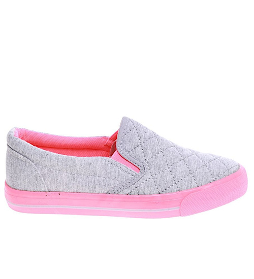 Szaro fuksjowe dziewczęce tenisówki /F1-2 15900 T079/