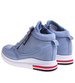 Niebieskie sneakersy damskie na ukrytym koturnie /E9-2 10783 T507/