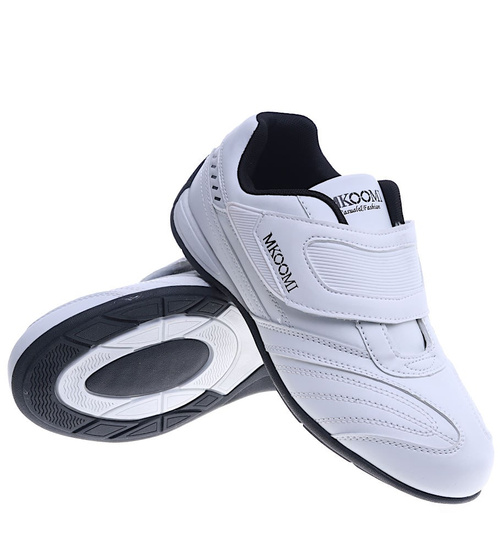 Białe sportowe buty na rzep E4-3 13996 S244/