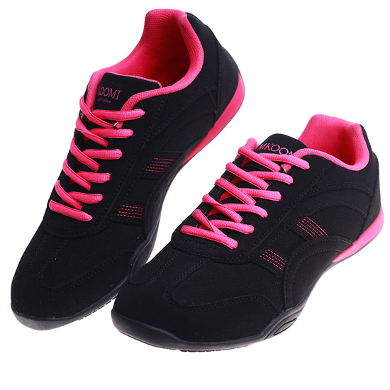 Sznurowane czarno fuksjowe buty sportowe /C1-3 H2 14992 S149/