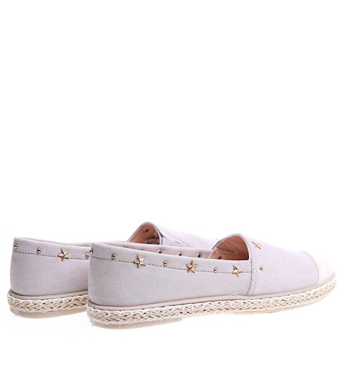 Szare balerinki espadryle /C7-2 15636 T196/