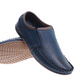 Wkładane męskie granatowe półbuty mokasyny /F8-3 15733 T389/