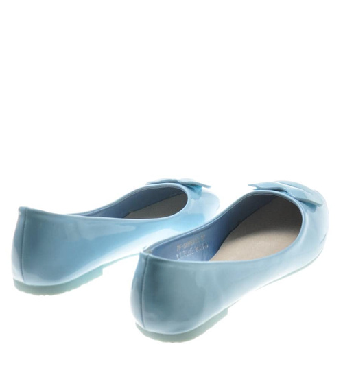 Niebieskie balerinki z ustami /B4-2 8250 S099/