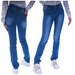 Granatowe spodnie damskie z jeansu /H2 UB853 G146/