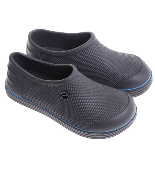 Kalosze damskie piankowe krótkie szaro niebieskie /D6-1 17796 T18-45 +h2/