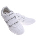 Białe damskie buty sportowe na rzepy ost506