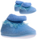 Niebieskie pluszowe kapcie dla niemowląt /H2 17569 MX2-5/