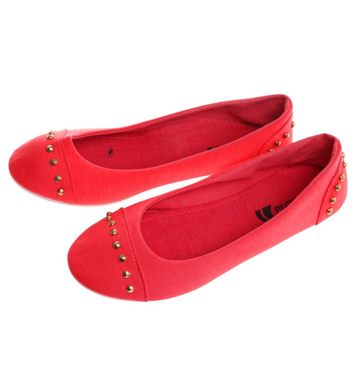 Materiałowe różowe balerinki jak tenisówki /D7-1 14389 T046/