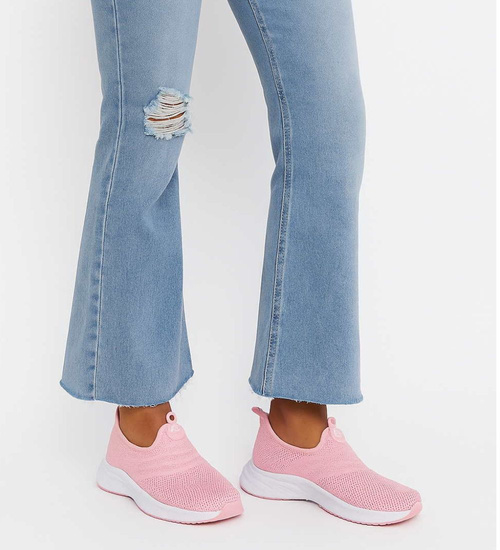 Wsuwane różowe buty sportowe /D7-2 H2 17449 W195/