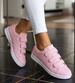 Snekaersy damskie różowe pastelowe na rzepy /E8-2 18697 T177/
