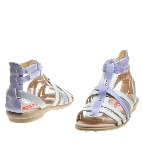 Dziecięce sandały paseczki Fioletowe /C5-2 4643 T007/