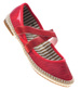 Wygodne dziewczęce balerinki RED /G-8-1 4890 GA097/