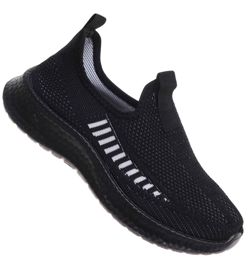 Wsuwane chłopięce buty sportowe Czarne /E4-2 17991 T189/