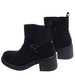 Botki damskie na grubym niskim obcasie /G9-3 18243 W424/