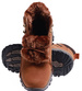 Camelowe buty trekkingowe z futerkiem /E3-3 15348 T631/